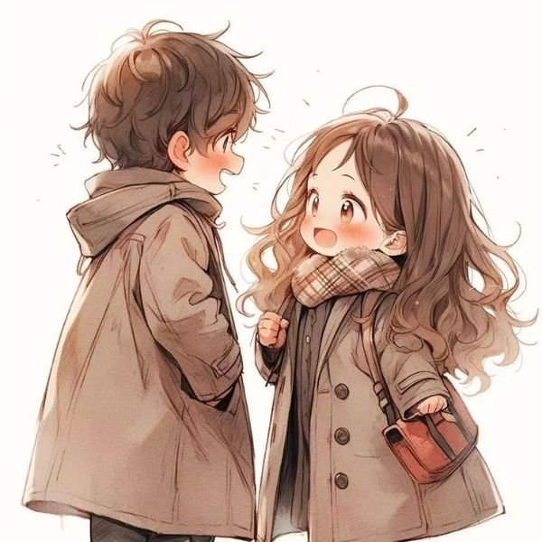 hình ảnh cặp đôi chibi chất