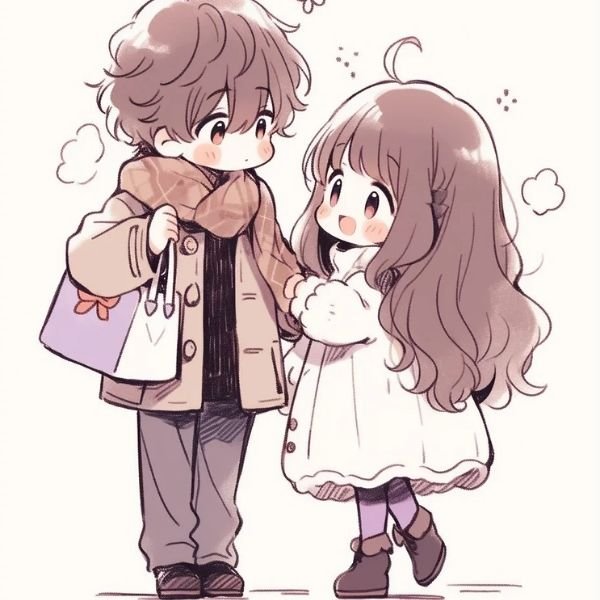 hình ảnh cặp đôi chibi đẹp