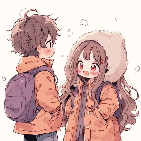 hình ảnh cặp đôi chibi ngầu