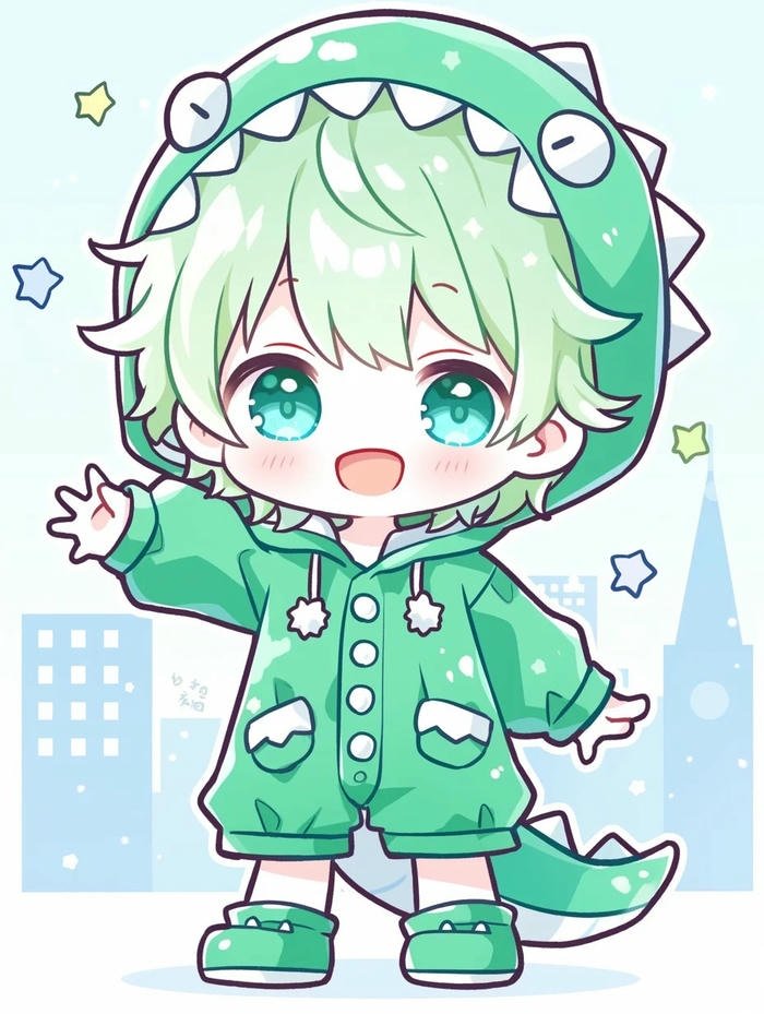 hình ảnh chibi khủng long anime