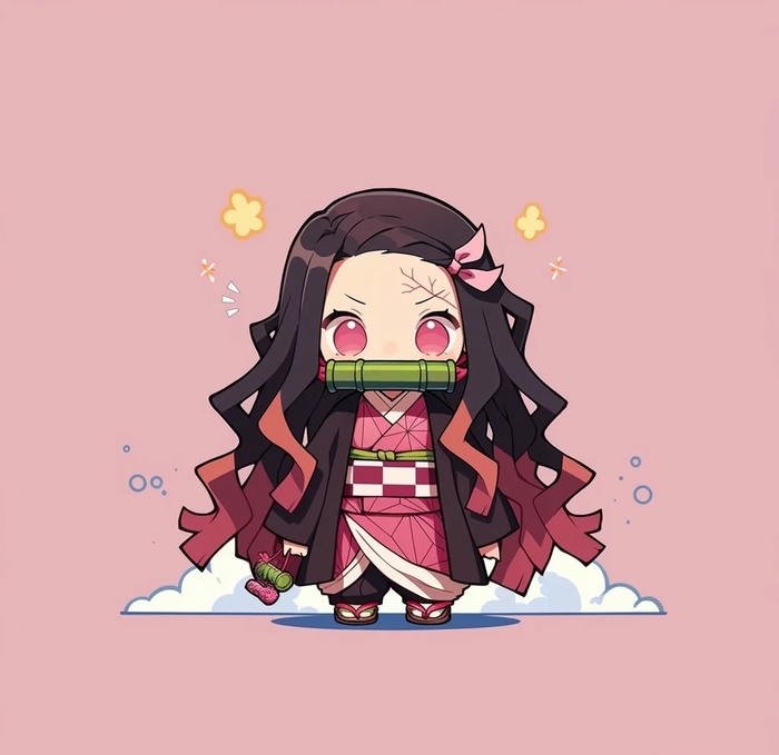 hình ảnh chibi nezuko dễ thương