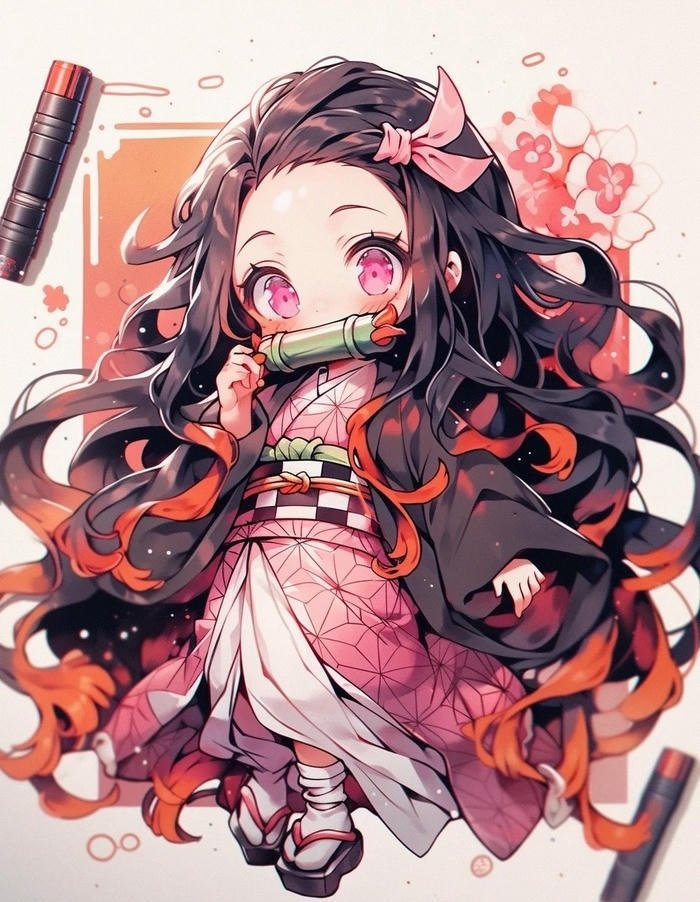 hình ảnh chibi nezuko xinh đẹp