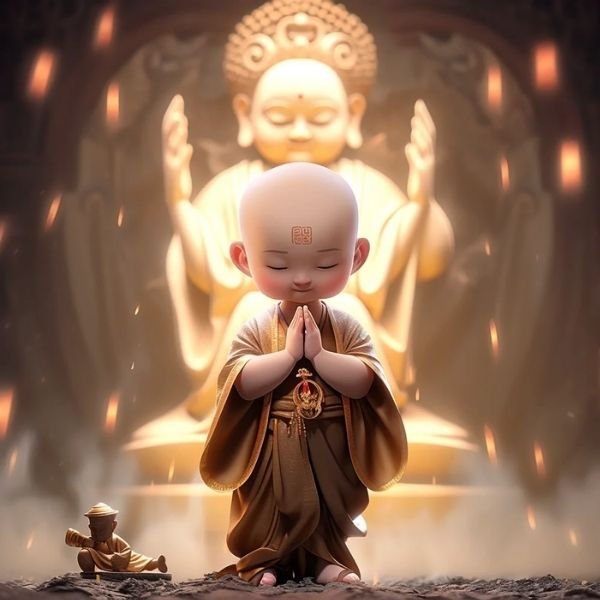 hình ảnh chú tiểu chibi cực chất