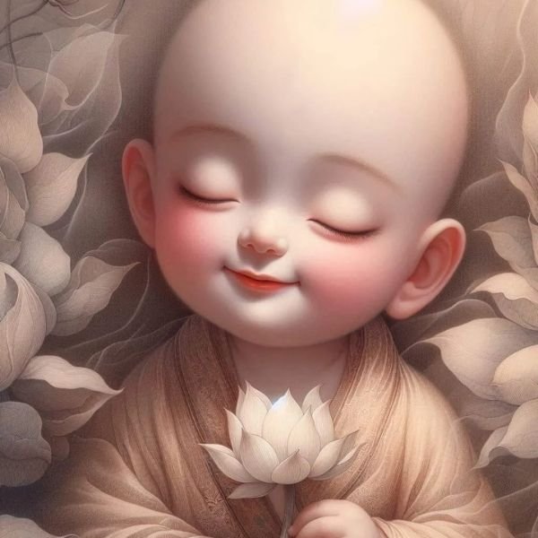 hình ảnh chú tiểu chibi đáng yêu