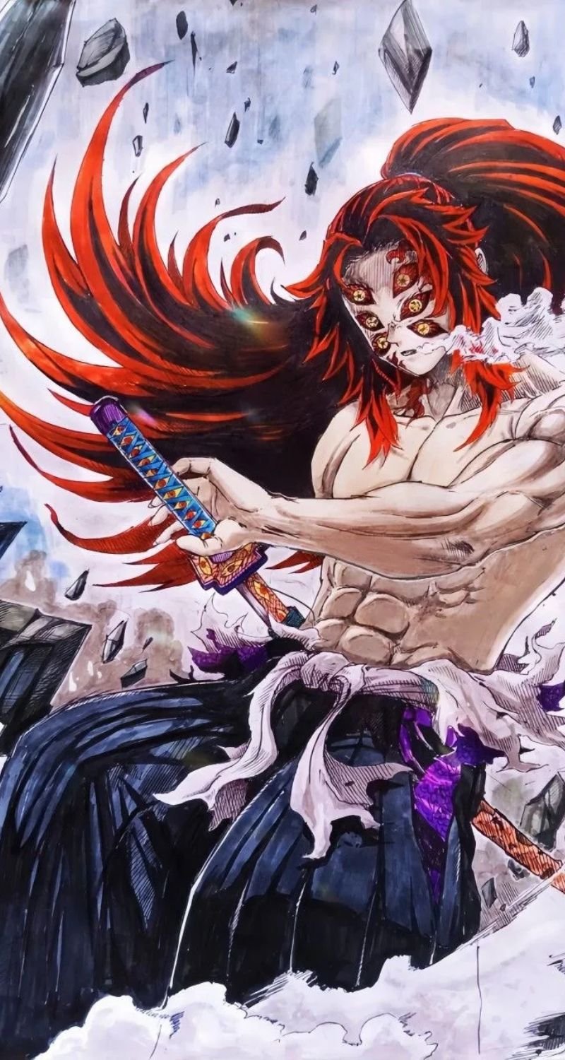 hình ảnh kokushibou đáng yêu