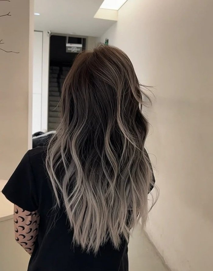 hình ảnh nhuộm ombre