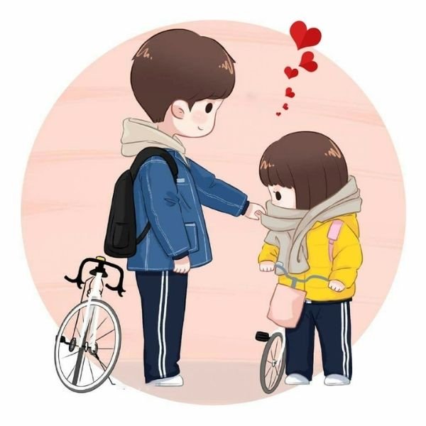 hình cặp đôi chibi cute