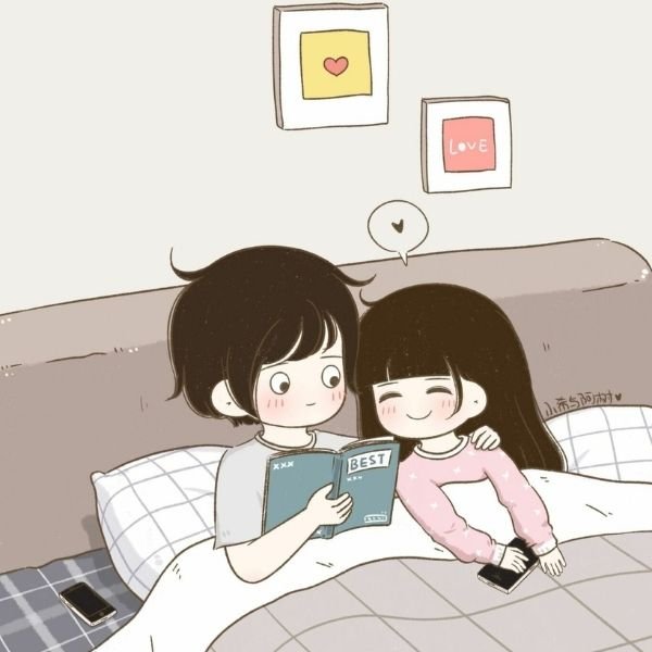 hình cặp đôi chibi full hd