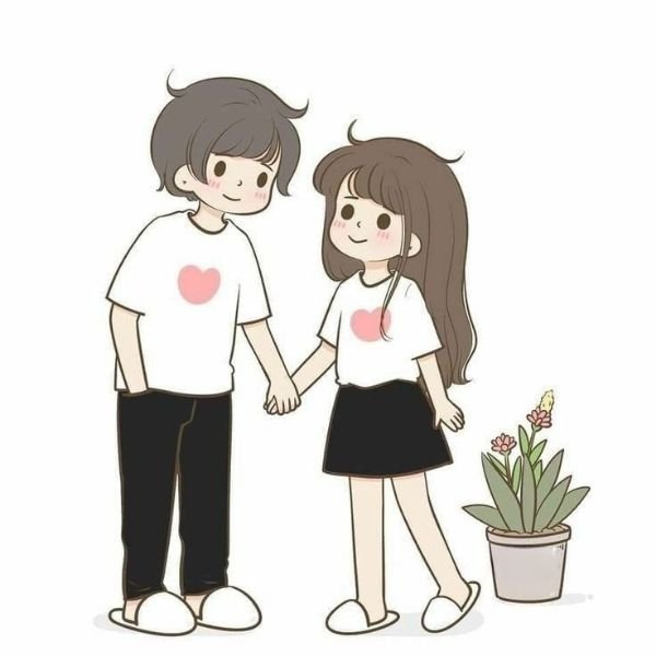 hình cặp đôi chibi siêu đẹp