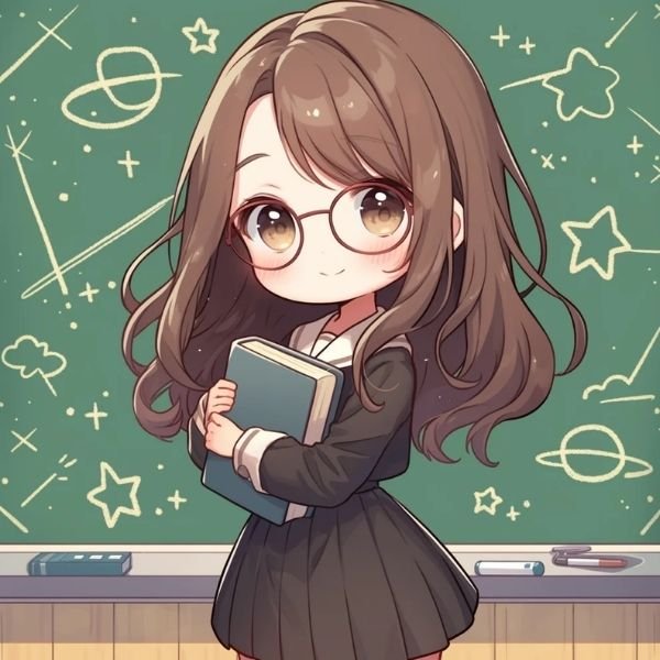 hình cô giáo chibi 4k