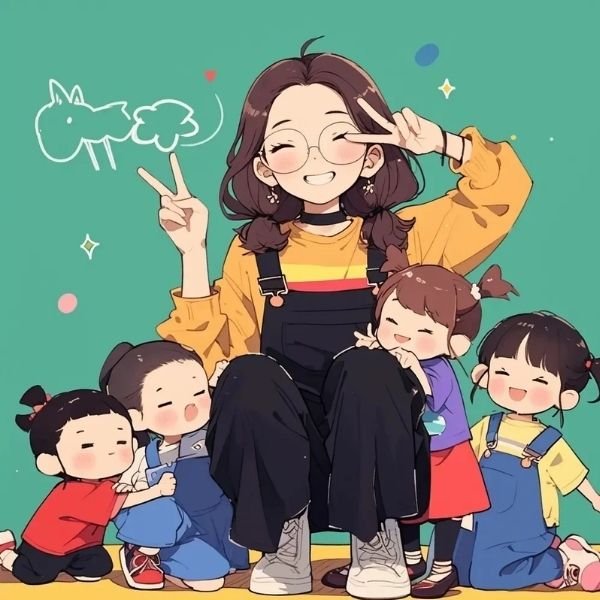 hình cô giáo chibi cực đẹp