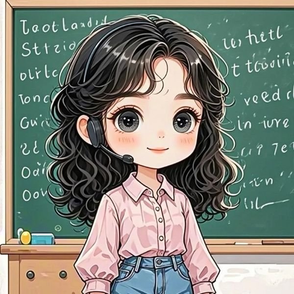 hình cô giáo chibi cute