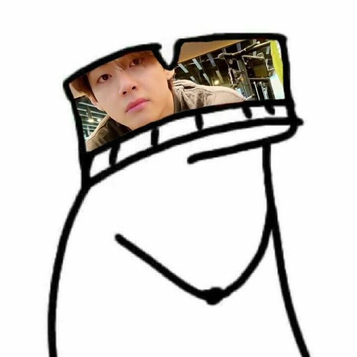 hình meme đội quần cute