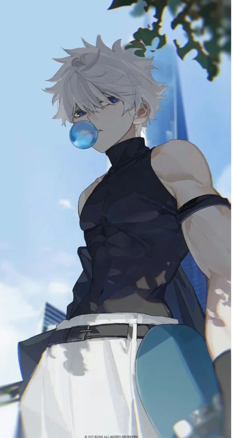 hình nền killua đáng yêu