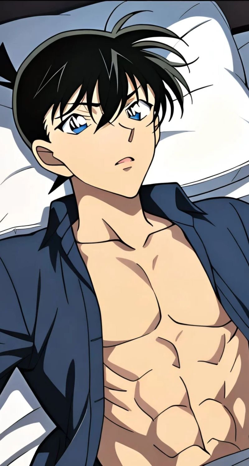 hình nền kudo shinichi buồn