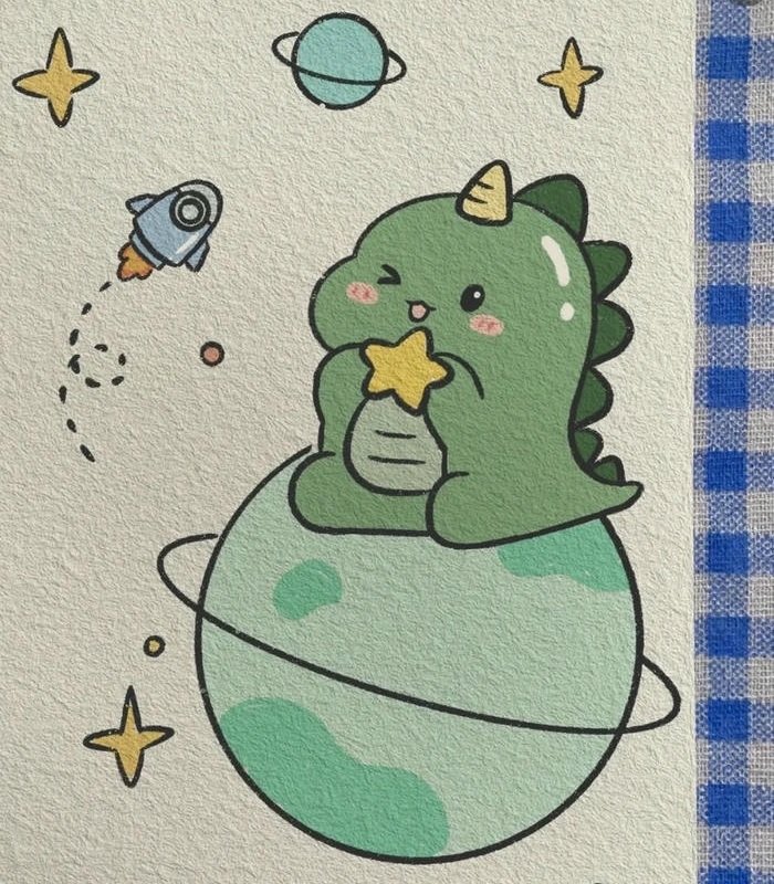 hình vẽ khủng long cute