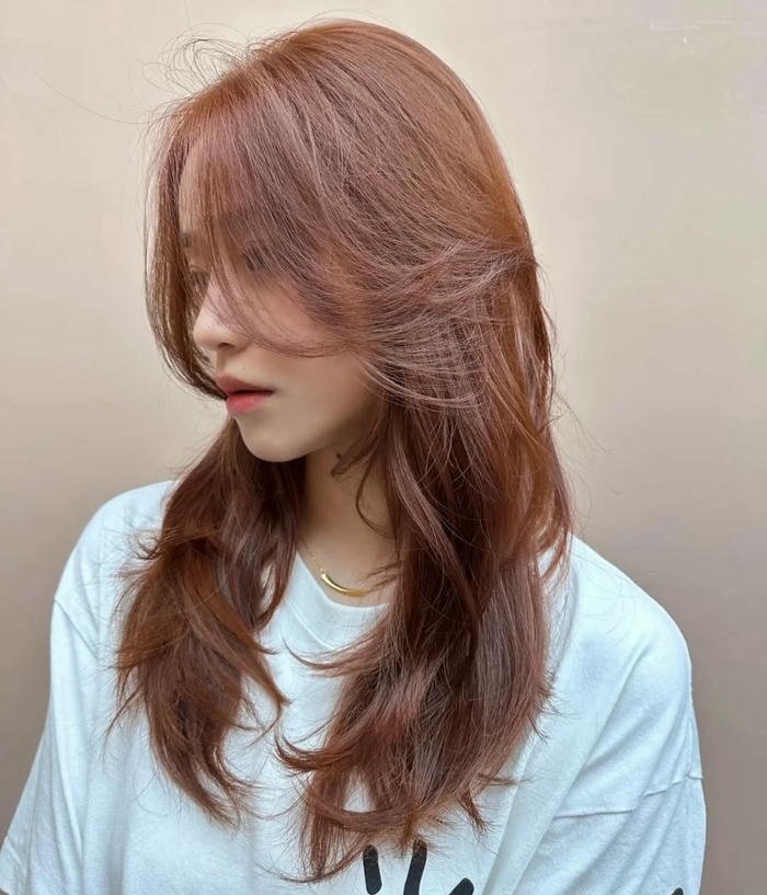 màu tóc cam đất