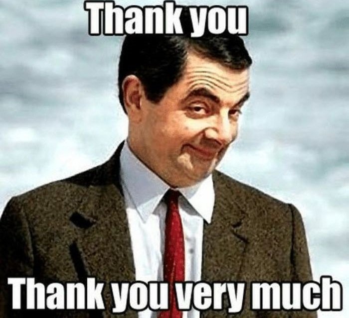 meme cảm ơn mr bean