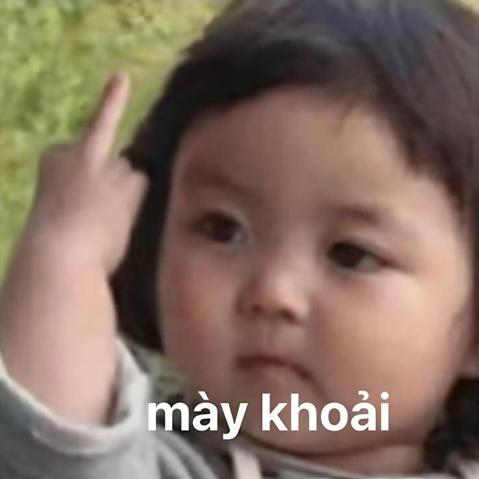 meme chê em bé