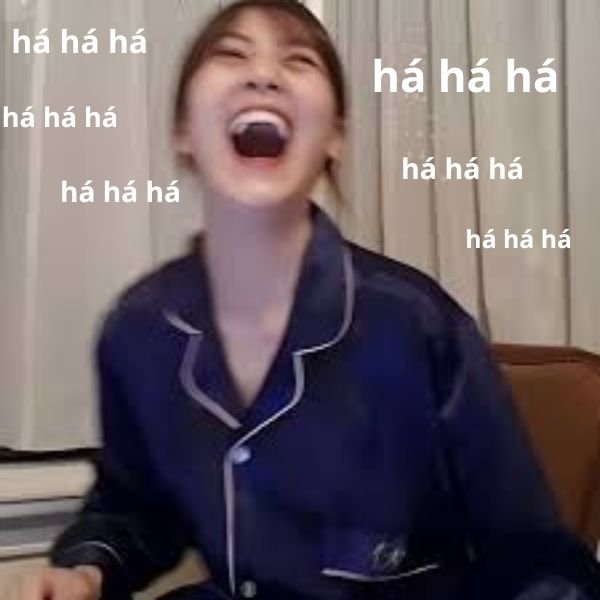 meme cô gái há mồm cười haha