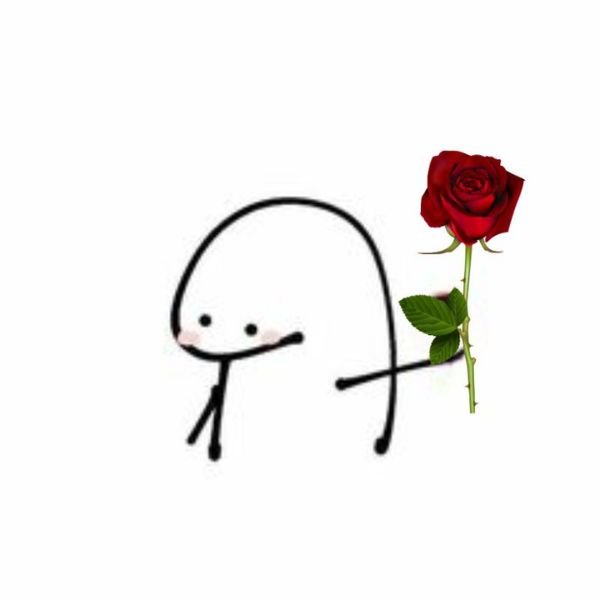 meme tình yêu tặng hoa