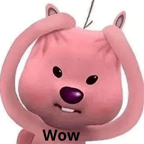 meme wow gấu hồng