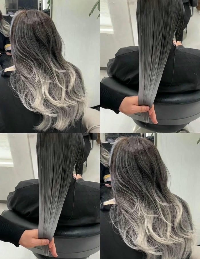 nhuộm balayage khói