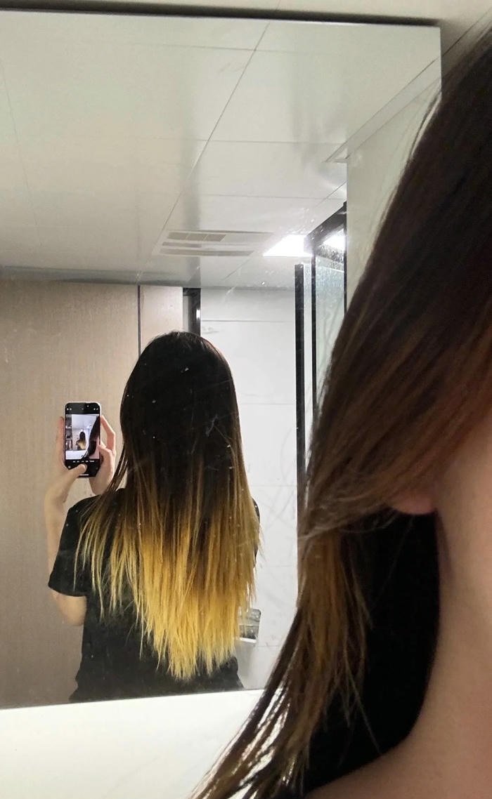 nhuộm đuôi tóc nữ