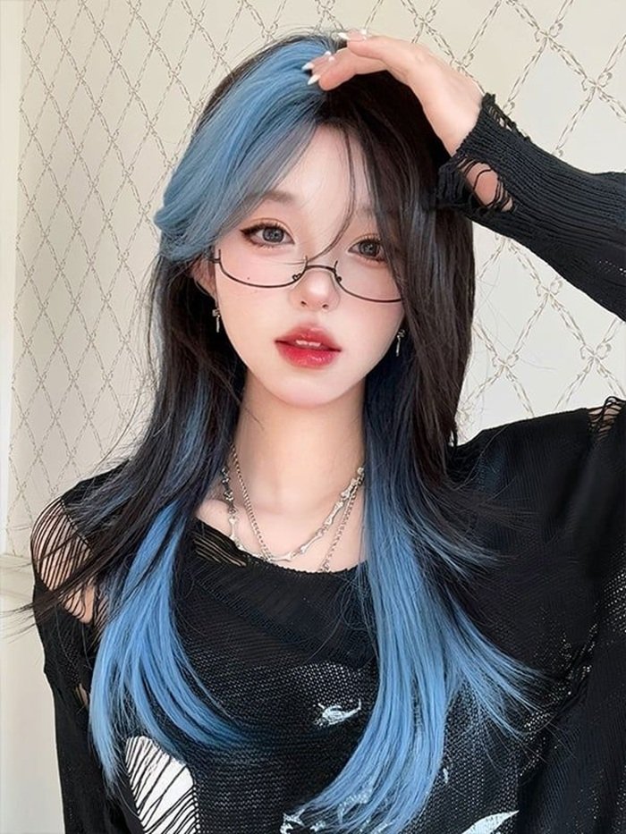 nhuộm hidden tóc dài