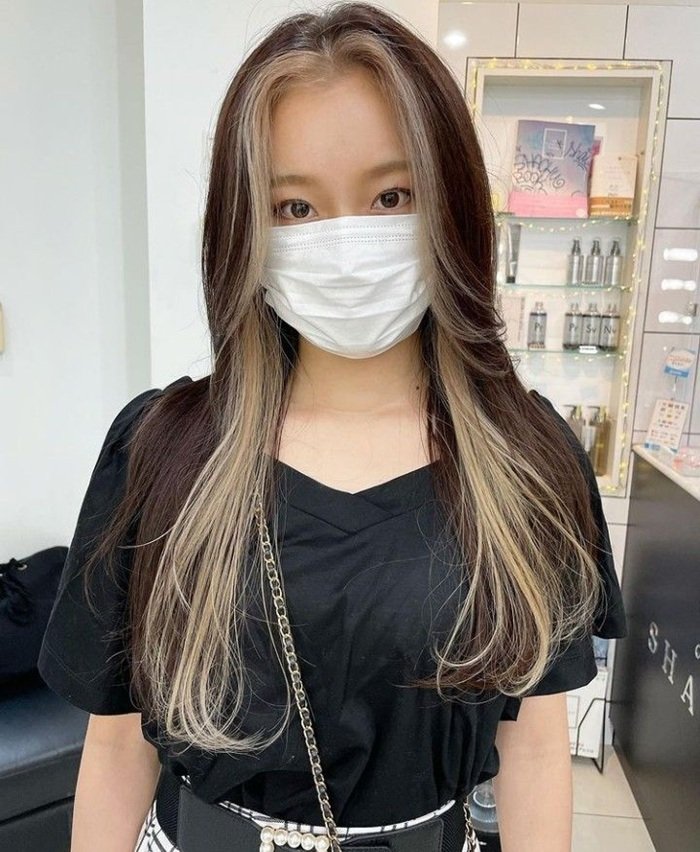 nhuộm hidden tóc dài