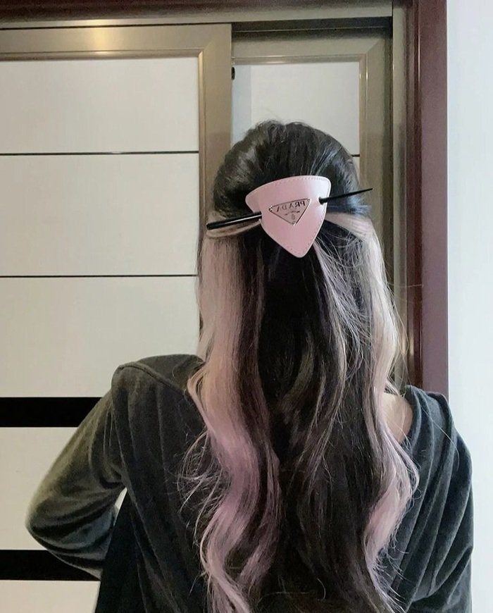 nhuộm highlight tóc dài