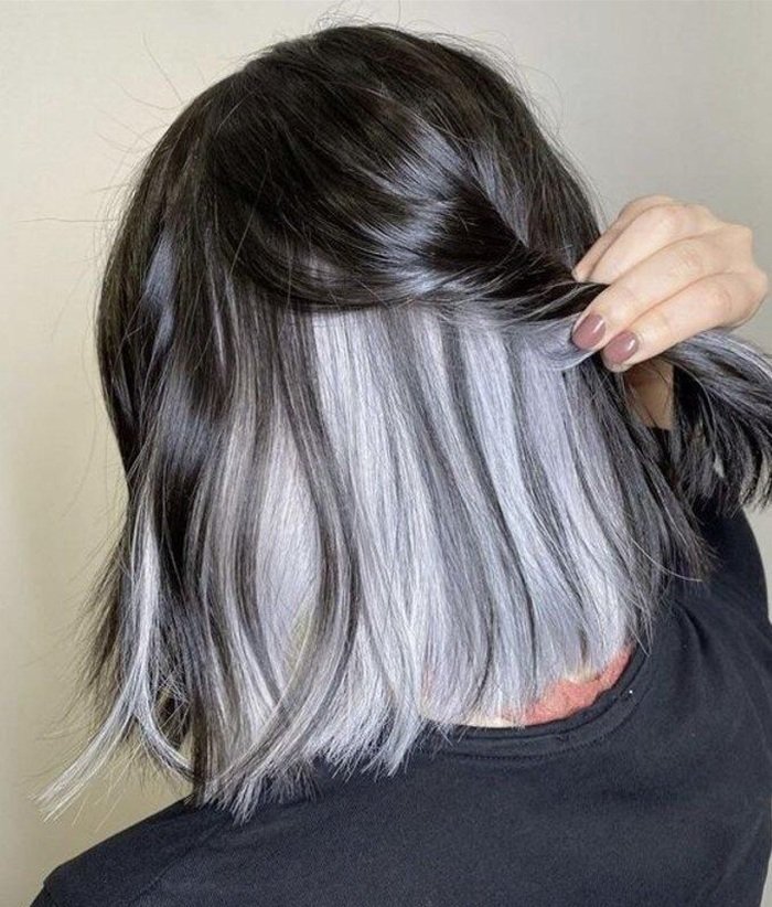 nhuộm highlight tóc ngắn