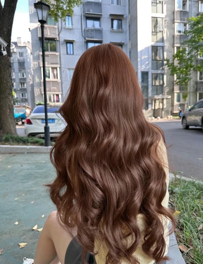 nhuộm tóc màu nâu hạt dẻ