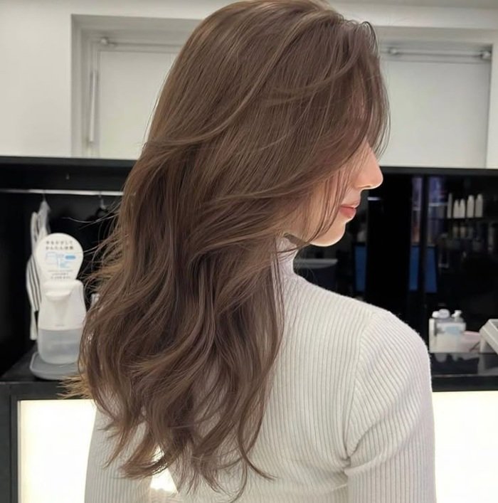 nhuộm tóc màu nâu tây