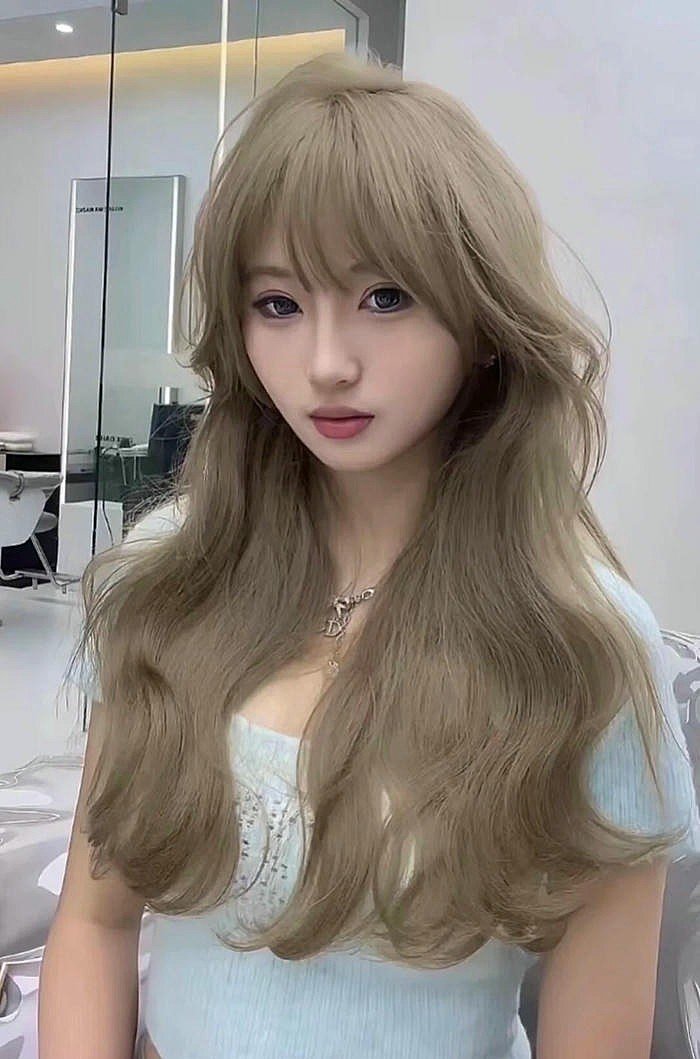 nhuộm tóc màu nâu trà sữa