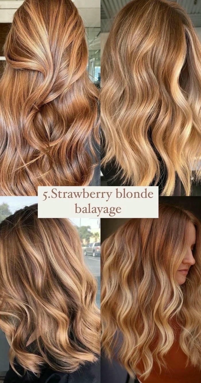 tóc balayage màu vàng