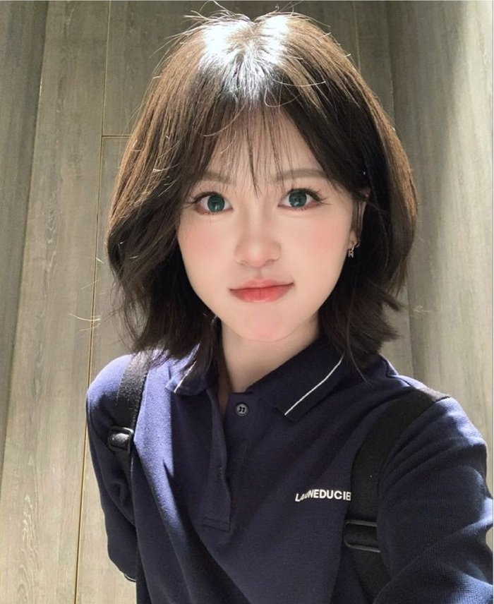 tóc layer nữ mặt tròn