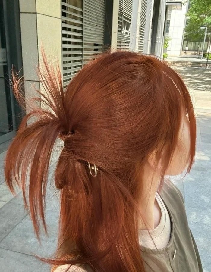 tóc màu nâu cam đỏ