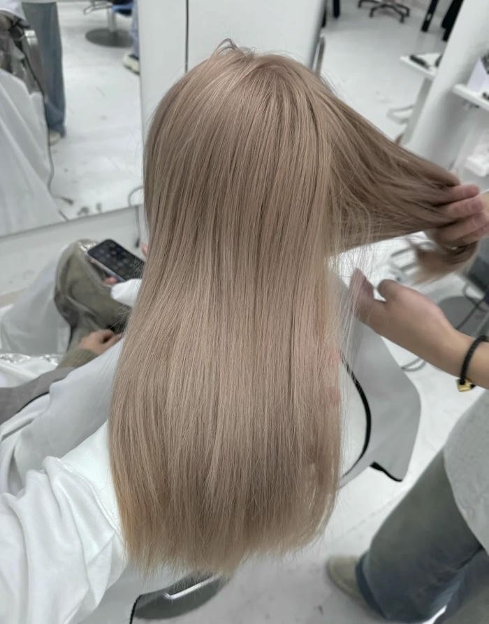 tóc nâu trà sữa